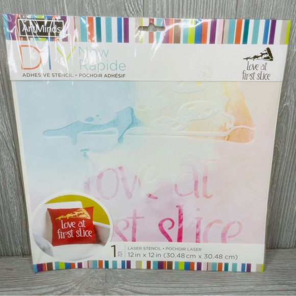 Art mind diy adhesive laser stencil bundle fabric craft shirts/ pillows / bag - Picture 14 of 16